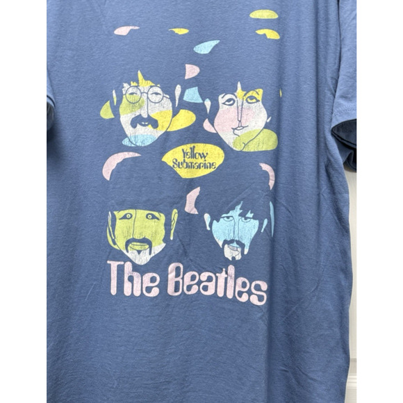Beatles Yellow Submarine Blue T-shirt Ringo, Paul, John and George Size XL - Picture 3 of 6